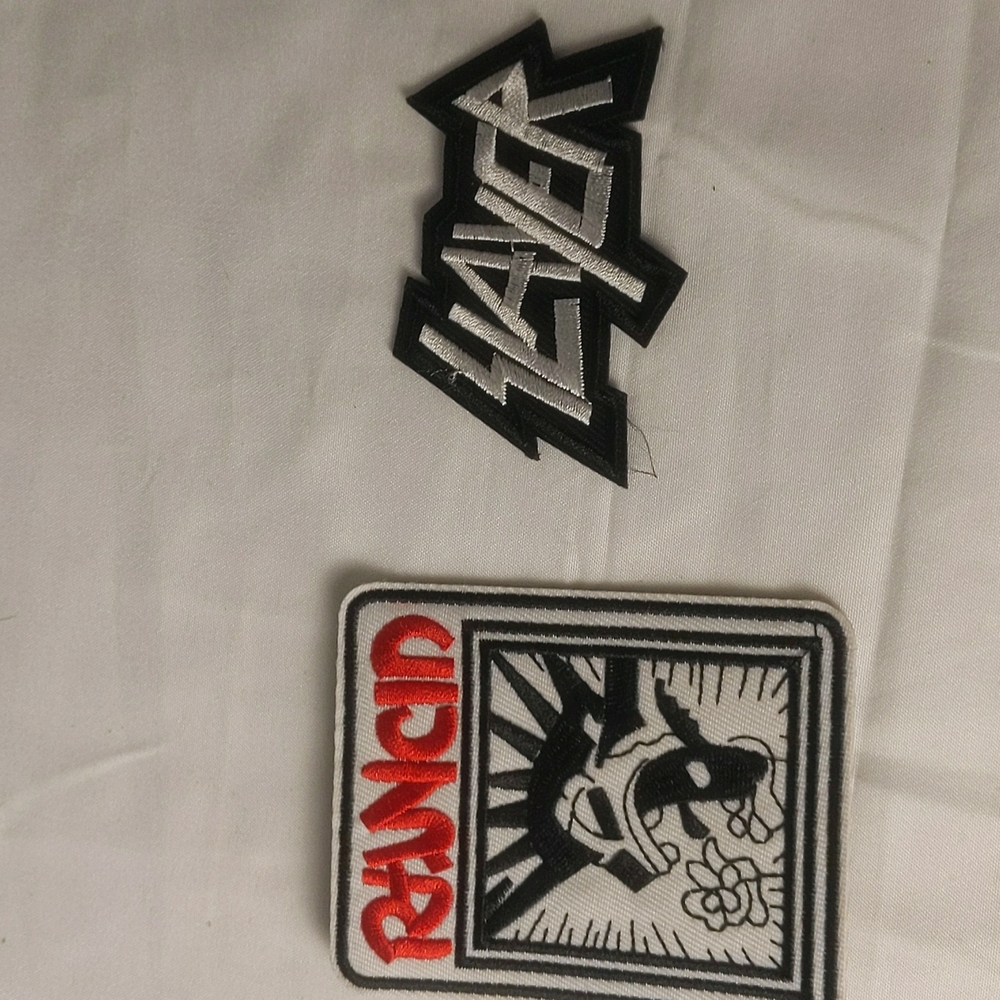 Brand new Slayer and Rancid Patches